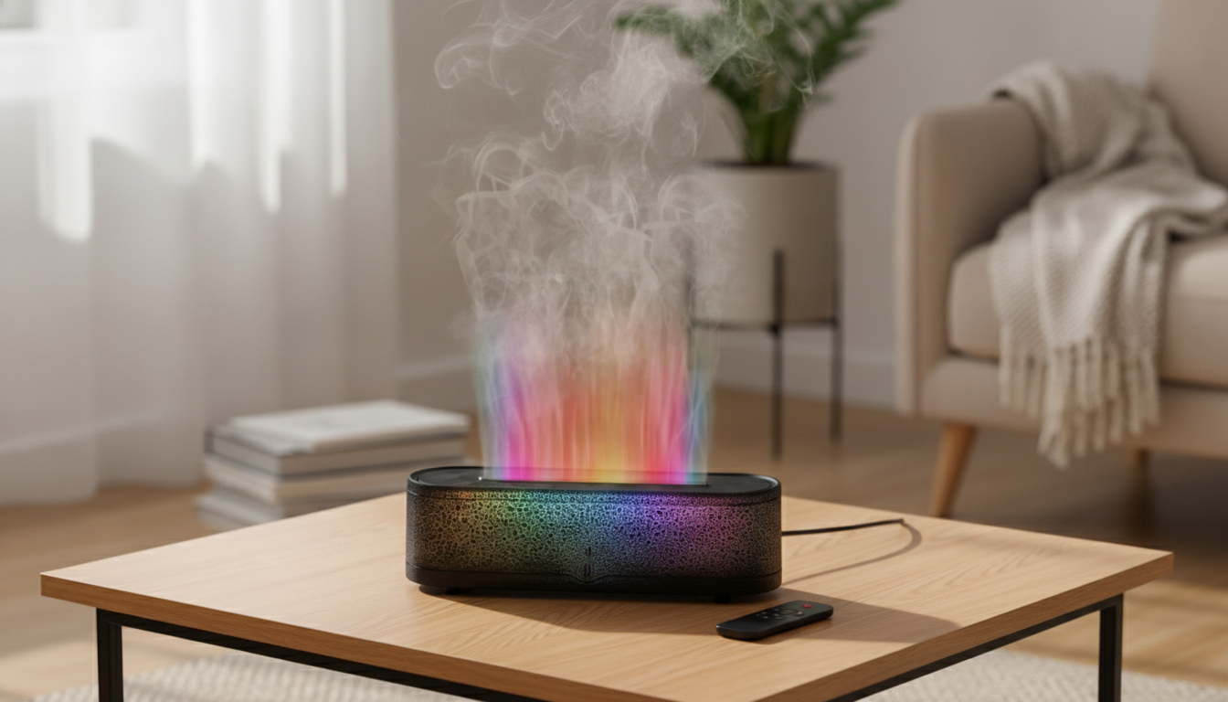 Rainbow Flame USB Diffuser Humidifier With Remote